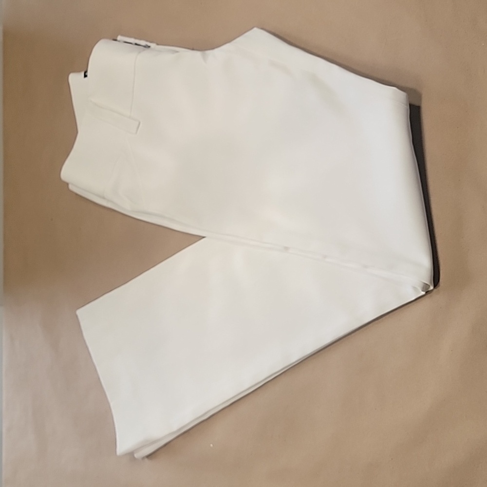 Alice + Olivia White Boot-Cut Pants